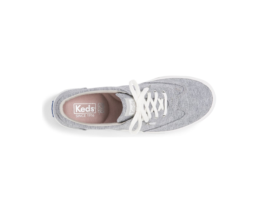 Womens Keds Sneakers - Courty Jersey - Grey - 8247-NBTIG